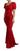 Dolce & Gabbana Dolce & Gabbana Red Silk Stretch Sheath Mermaid Gown Dress - Dresses