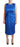 P.A.R.O.S.H. P.A.R.O.S.H. Blue Acetate Sleeveless Pleated Midi Sheath Dress - Dresses