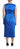 P.A.R.O.S.H. P.A.R.O.S.H. Blue Acetate Sleeveless Pleated Midi Sheath Dress - Dresses