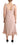 P.A.R.O.S.H. P.A.R.O.S.H. Pink Polyester Sleeveless Midi Feather Shift Dress - Dresses