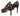 Prada Prada Black Leather Floral Heels Stilettos Pumps - Shoes