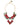 Dolce & Gabbana Dolce & Gabbana Gold Brass Link Chain RosePetal Crystal Pendant Necklace - Jewelry