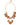 Dolce & Gabbana Dolce & Gabbana Gold Brass Link Chain RosePetal Crystal Pendant Necklace - Jewelry