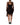 Dolce & Gabbana Dolce & Gabbana Black Lace Trim Long Sleeve Sheath Mini Dress -
