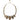 Dolce & Gabbana Dolce & Gabbana Gold Brass Link Chain Rose Petal Crystal Necklace -