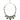 Dolce & Gabbana Dolce & Gabbana Gold Brass Link Chain Rose Petal Crystal Necklace -