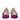 Jimmy Choo Pink Satin Mid Heel Pumps