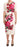 Dolce & Gabbana Dolce & Gabbana White Floral Printed Crepe Midi Slit Dress - Apparel & Accessories > Clothing > Dresses Dresses