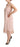 P.A.R.O.S.H. P.A.R.O.S.H. Pink Polyester Sleeveless Midi Feather Shift Dress - Dresses
