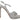 Prada Prada Silver Leather Sandals Ankle Strap Heels Stiletto - Sandals
