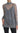 Dolce & Gabbana Dolce & Gabbana Gray Mesh Turtleneck Long Sleeve Blouse Top - T-Shirts