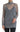 Dolce & Gabbana Dolce & Gabbana Gray Mesh Turtleneck Long Sleeve Blouse Top - T-Shirts