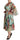 Dolce & Gabbana Dolce & Gabbana Multicolor Green Floral Silk Wrap Midi Dress - Dresses