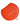 Dolce & Gabbana Orange Calfskin Leather Round Logo Hand Mirror Holder