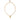 Dolce & Gabbana Dolce & Gabbana Gold Brass Chain Pearl Pendant Charm Necklace - Jewelry