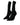 Dolce & Gabbana Dolce & Gabbana Black Stiletto Heels Mid Calf Boots Shoes - Boots