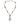 Dolce & Gabbana Dolce & Gabbana Gold Chain Brass Black Beaded Rosary Style Necklace - Jewelry