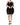 Dolce & Gabbana Black Polyester Ruched Coated Mini Dress