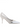 Prada Satin And Metallic Silver Leather Pumps