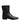 Dolce & Gabbana Dolce & Gabbana Black Leather Flats Logo Short Boots Shoes -